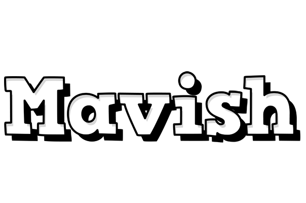 Mavish snowing logo
