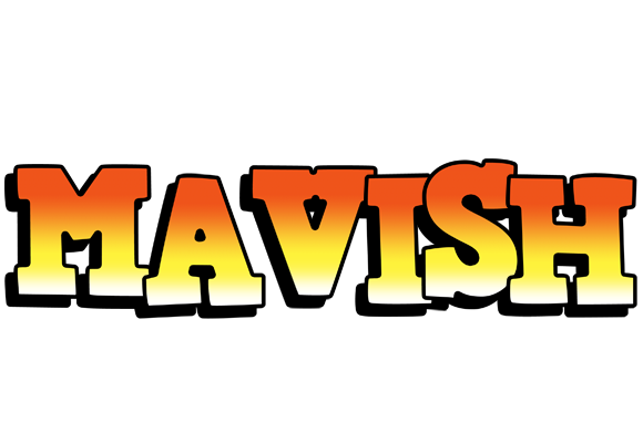 Mavish sunset logo