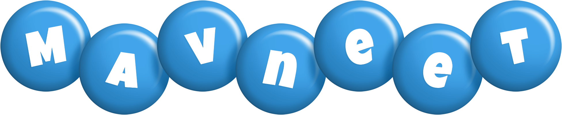 Mavneet candy-blue logo