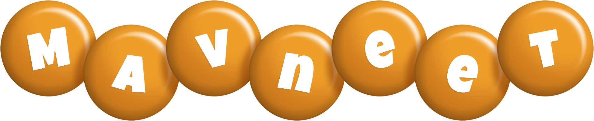 Mavneet candy-orange logo
