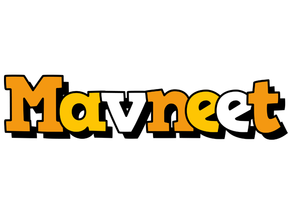 Mavneet cartoon logo