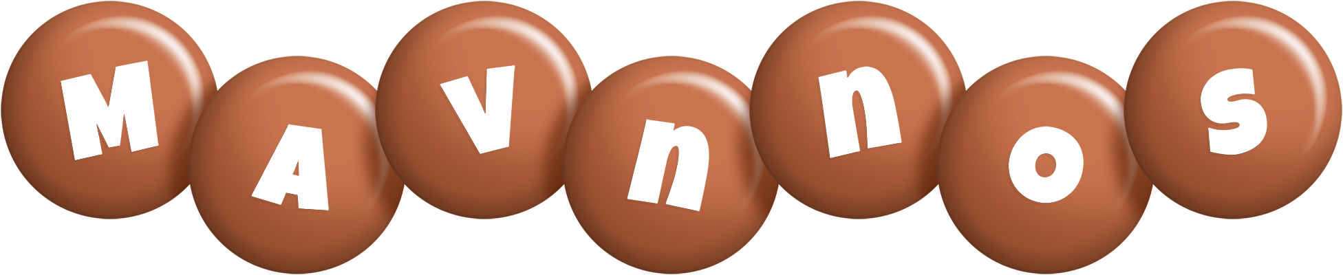Mavnnos candy-brown logo