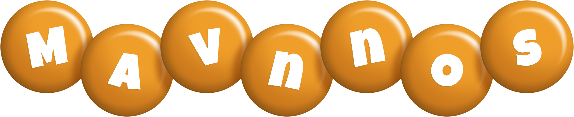 Mavnnos candy-orange logo