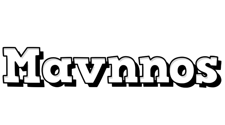 Mavnnos snowing logo