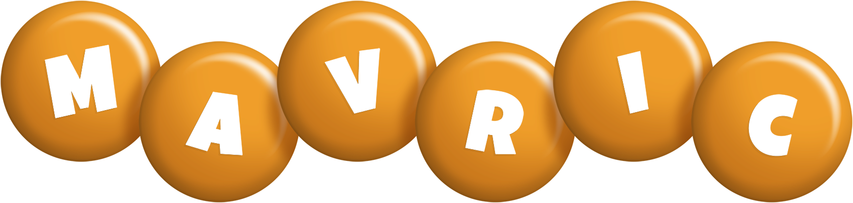 Mavric candy-orange logo