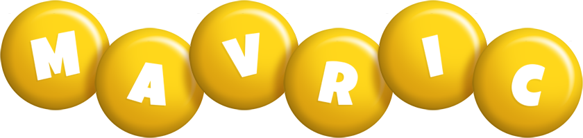 Mavric candy-yellow logo