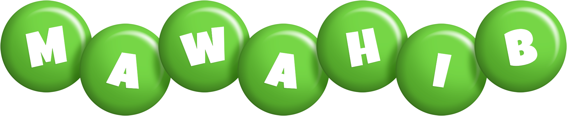 Mawahib candy-green logo