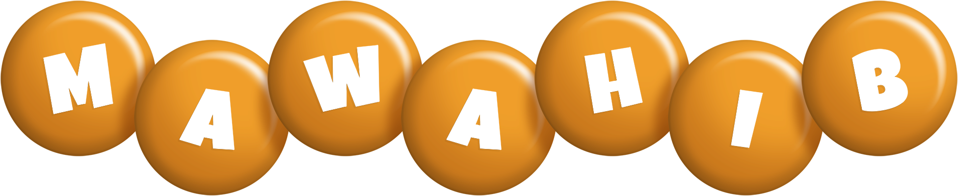 Mawahib candy-orange logo