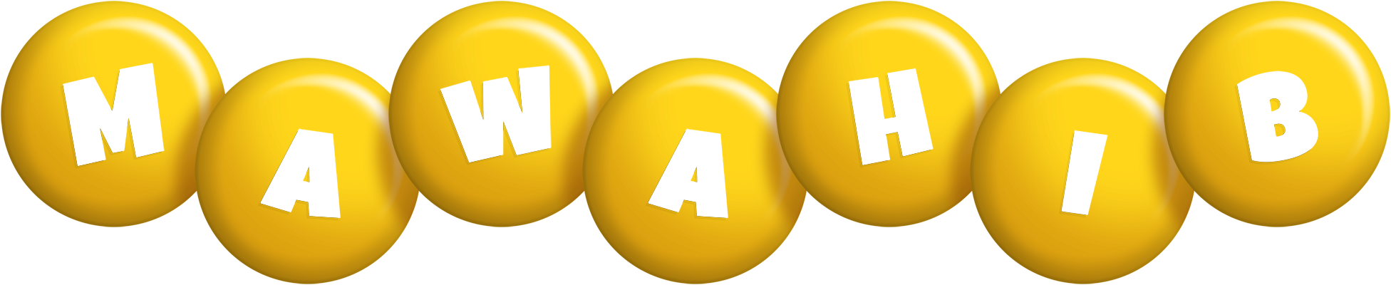 Mawahib candy-yellow logo