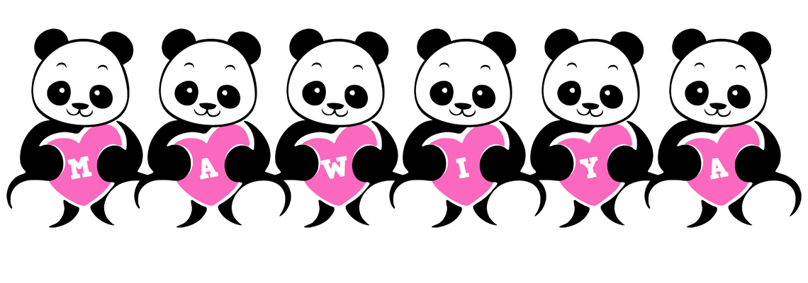 Mawiya love-panda logo