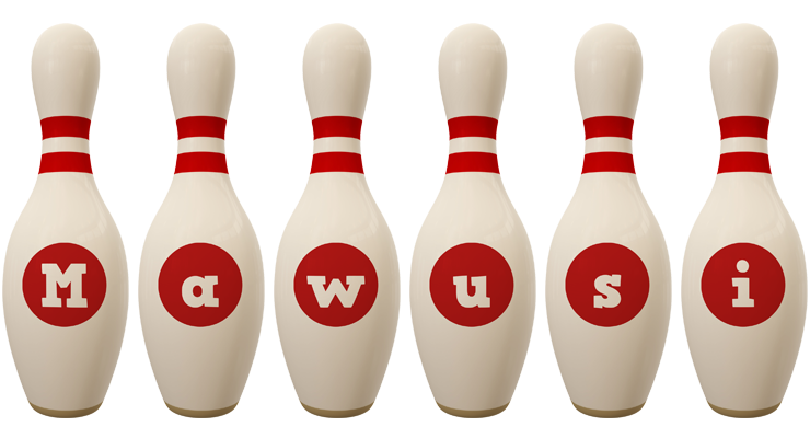Mawusi bowling-pin logo
