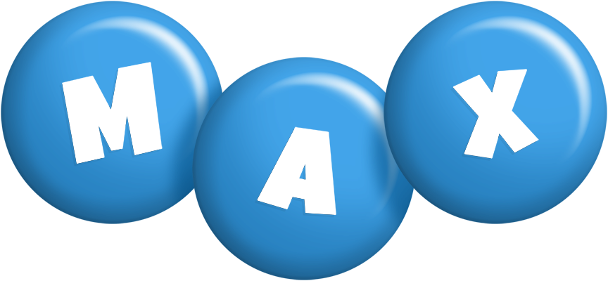 Max candy-blue logo