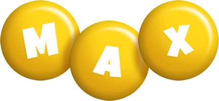 Max candy-yellow logo