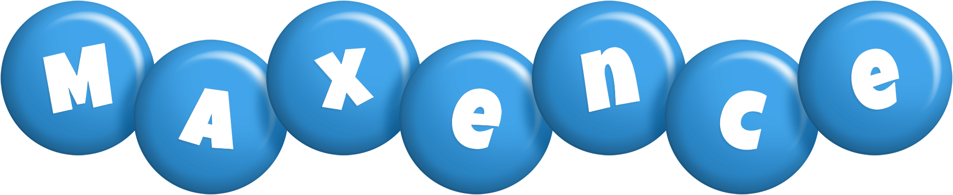 Maxence candy-blue logo