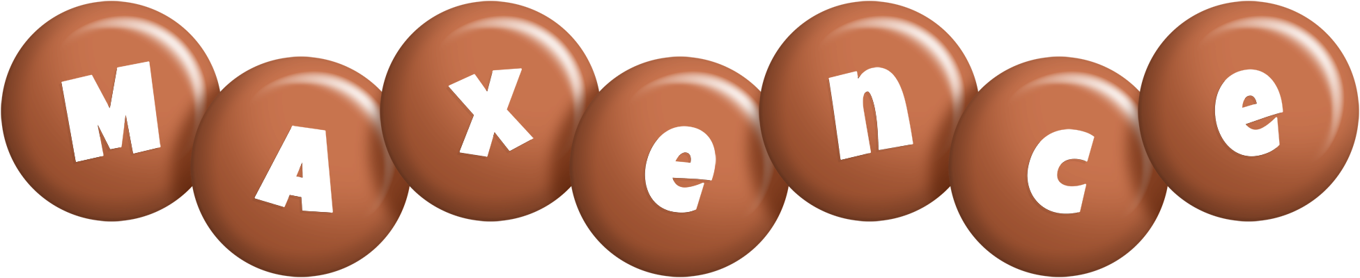 Maxence candy-brown logo