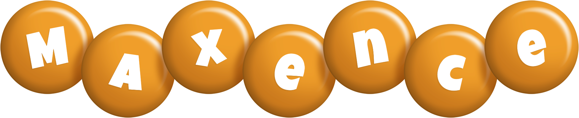 Maxence candy-orange logo