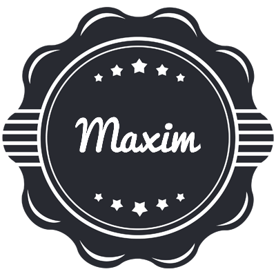 Maxim badge logo
