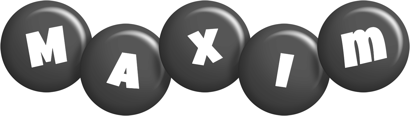 Maxim candy-black logo