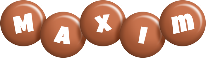Maxim candy-brown logo