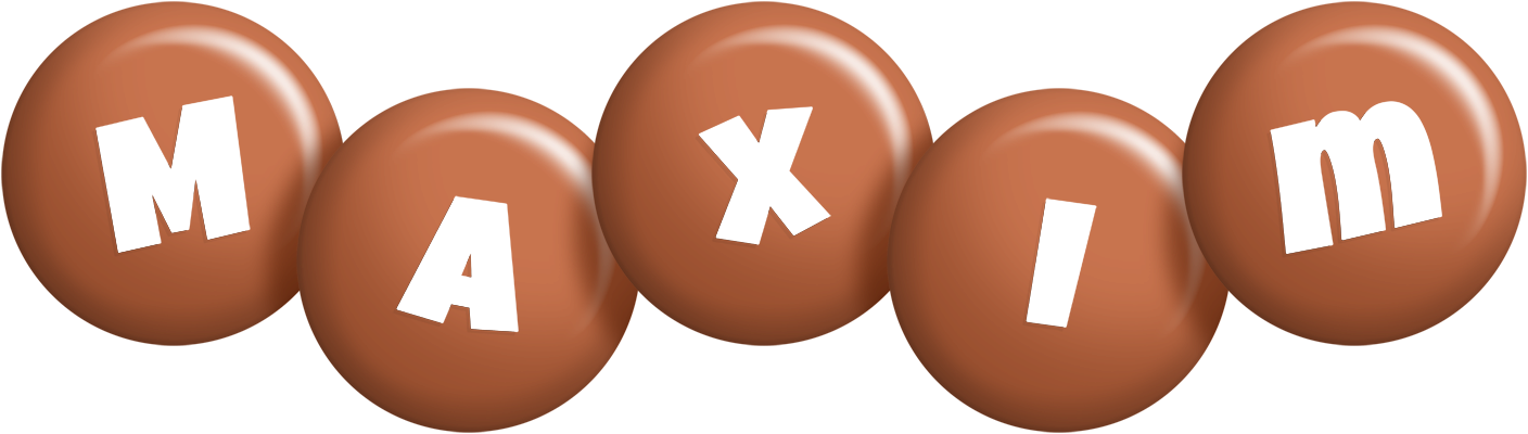 Maxim candy-brown logo