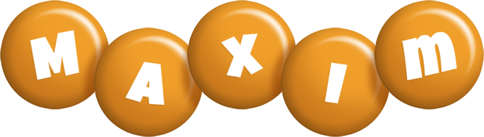 Maxim candy-orange logo