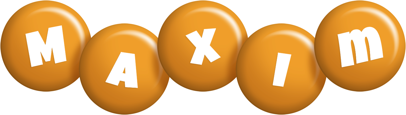Maxim candy-orange logo