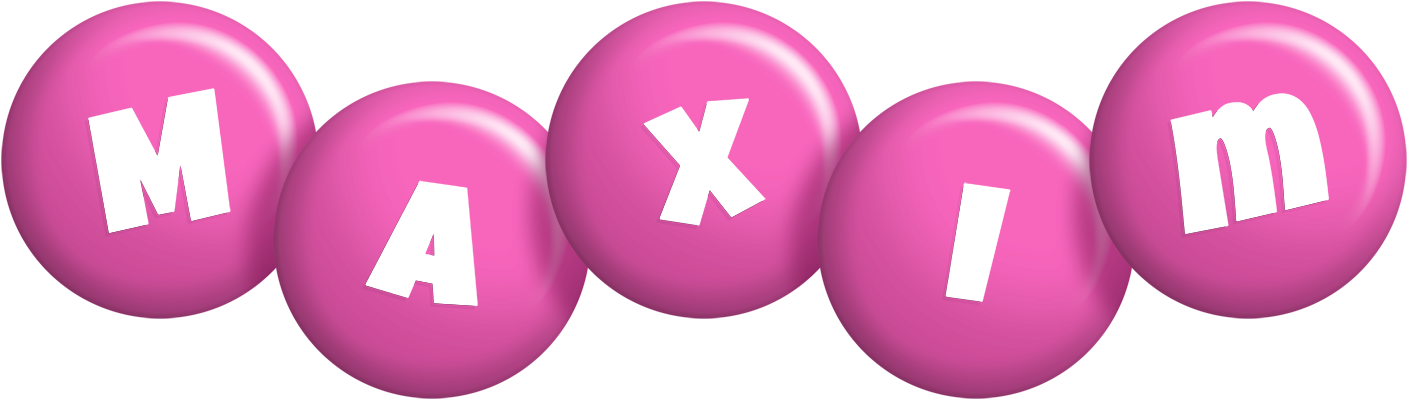 Maxim candy-pink logo