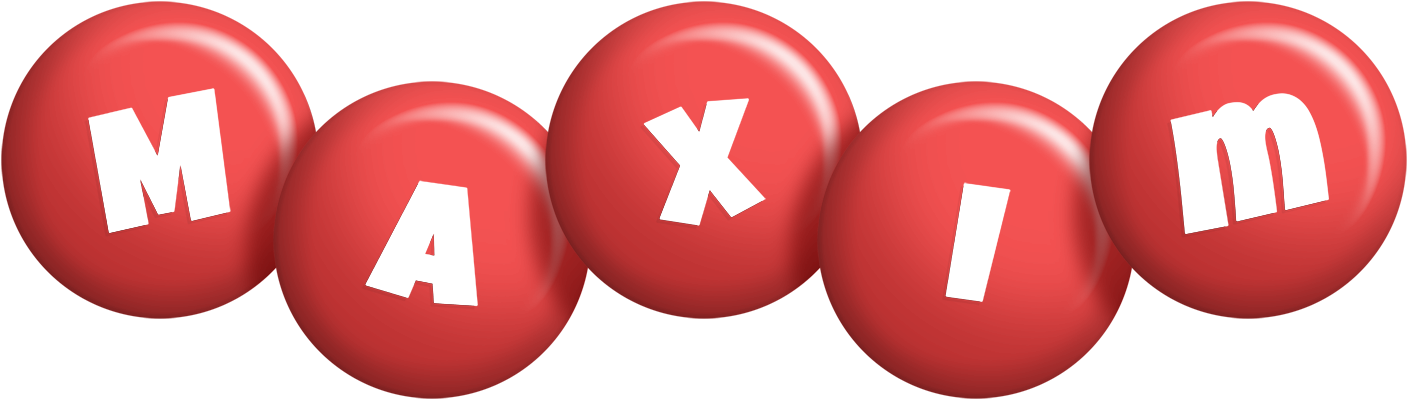 Maxim candy-red logo