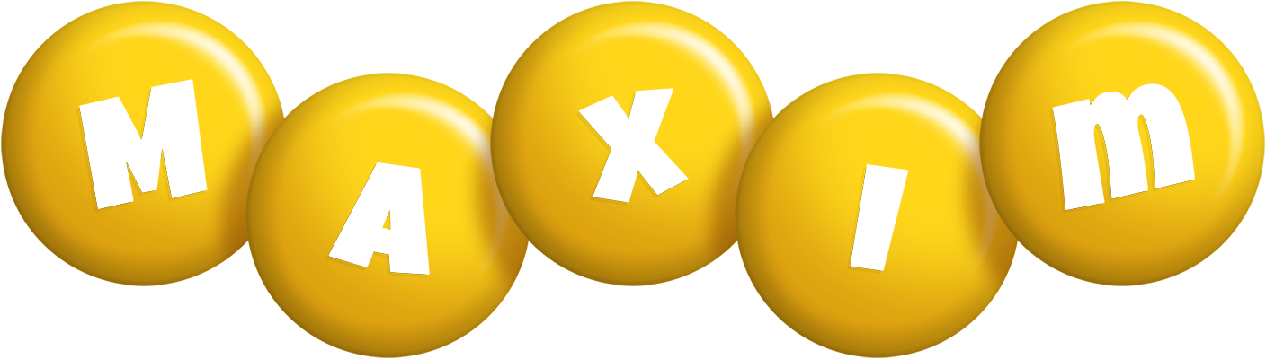 Maxim candy-yellow logo