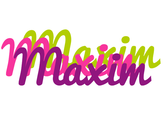Maxim flowers logo