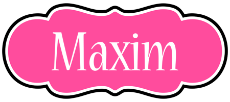 Maxim invitation logo