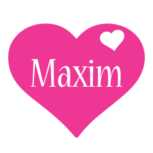 Maxim love-heart logo