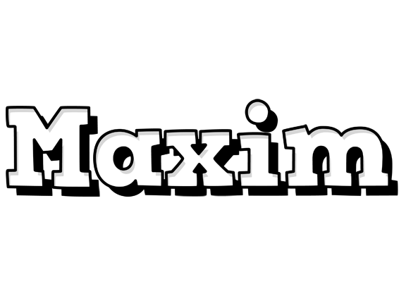 Maxim snowing logo