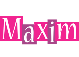 Maxim whine logo