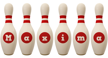 Maxima bowling-pin logo