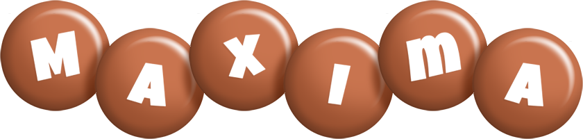 Maxima candy-brown logo