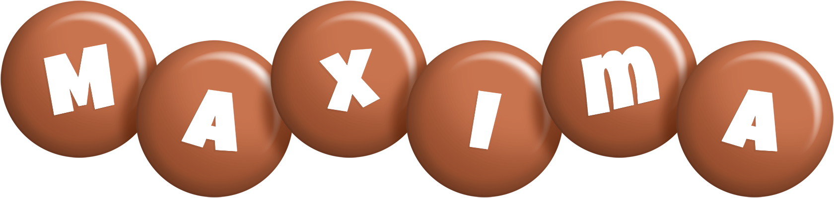 Maxima candy-brown logo