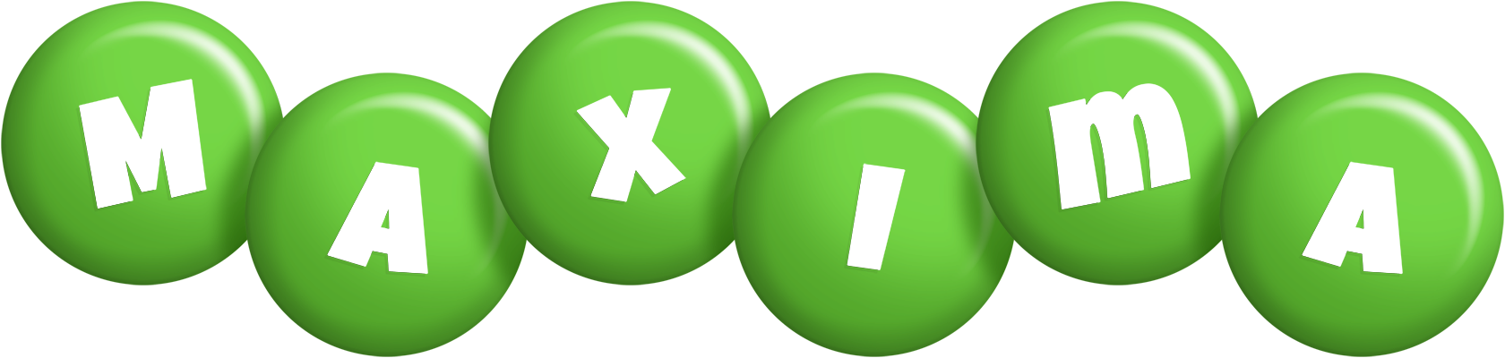 Maxima candy-green logo