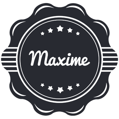 Maxime badge logo