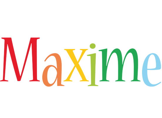 Maxime birthday logo