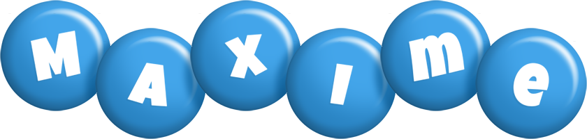 Maxime candy-blue logo