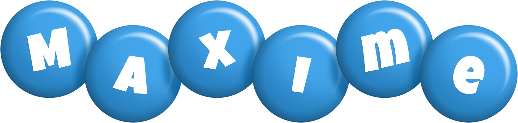 Maxime candy-blue logo