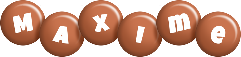 Maxime candy-brown logo