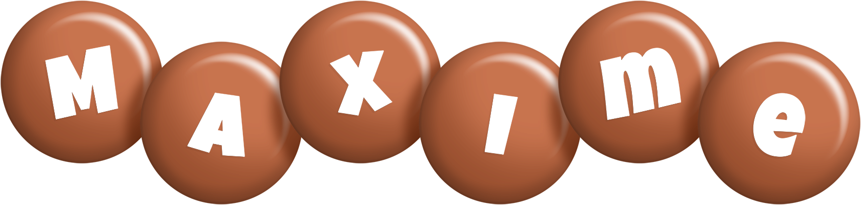 Maxime candy-brown logo