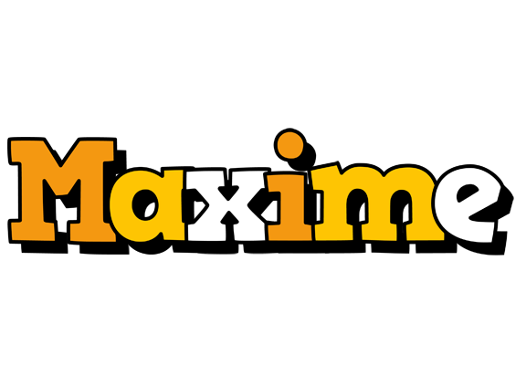 Maxime cartoon logo