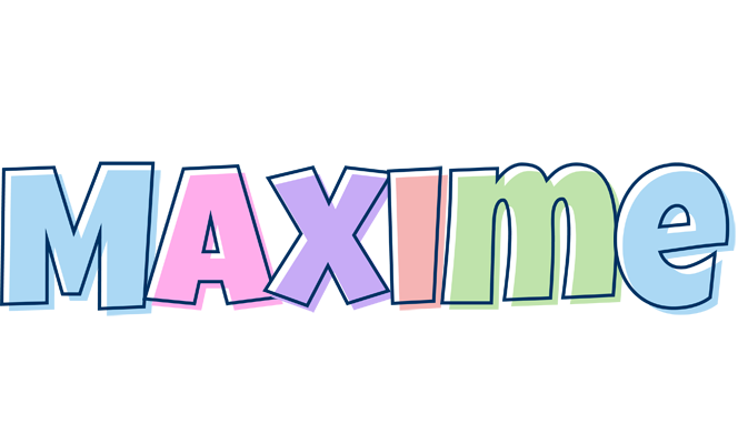 Maxime pastel logo