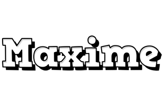 Maxime snowing logo