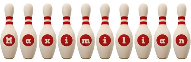 Maximilian bowling-pin logo