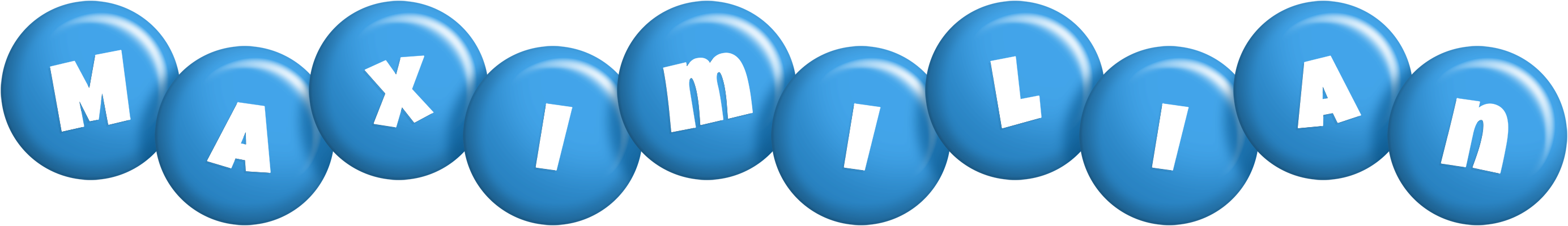 Maximilian candy-blue logo