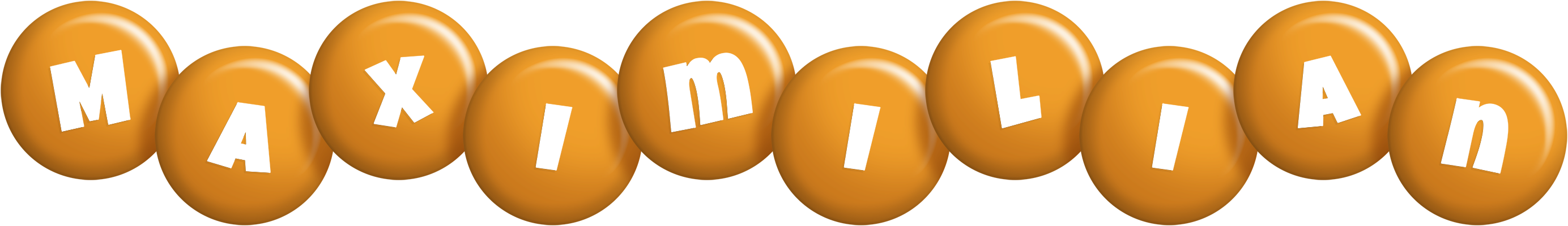 Maximilian candy-orange logo